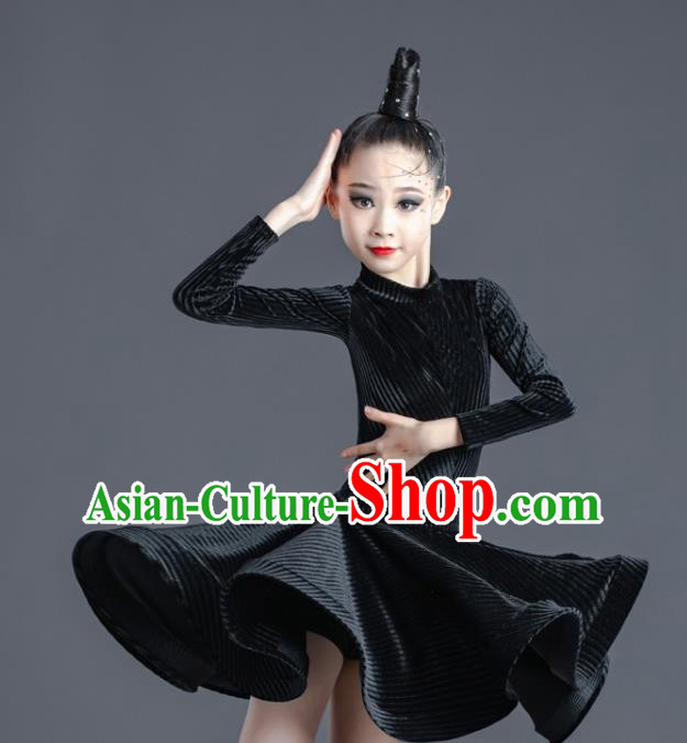 Professional Ballroom Dance Clothing Children Latin Dance Dress Modern Dance Competition Costume