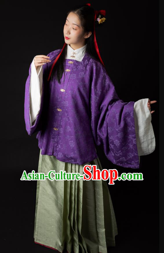 China Traditional Ming Dynasty Patrician Woman Clothing Ancient Noble Beauty Hanfu Costumes Full Set
