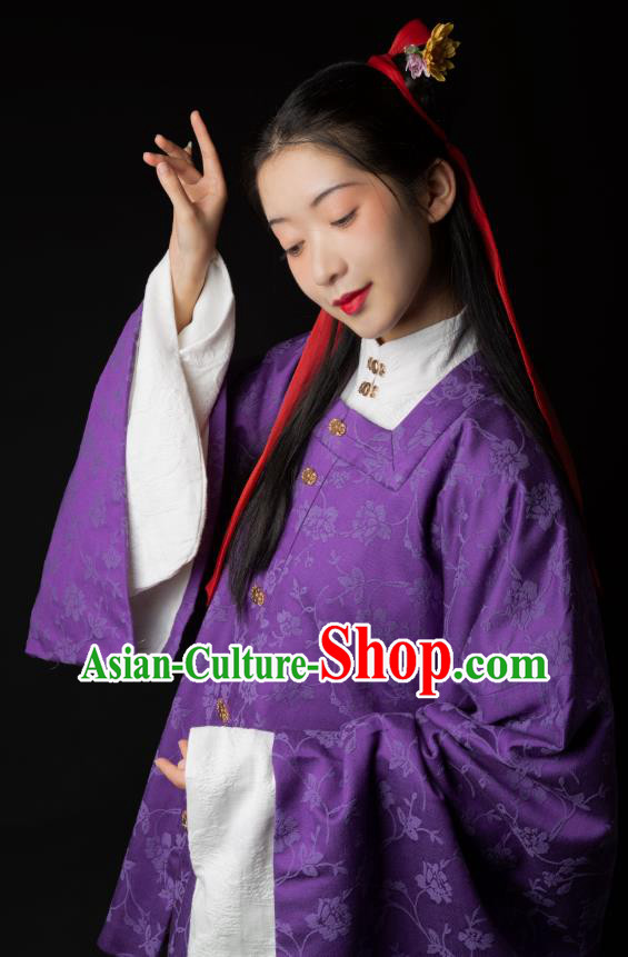 China Traditional Ming Dynasty Patrician Woman Clothing Ancient Noble Beauty Hanfu Costumes Full Set