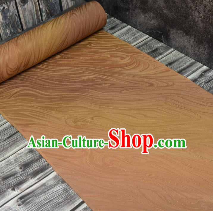 Asian Japan Flow Water Pattern Brocade Tapestry Traditional Japanese Kimono Ginger Silk Fabric