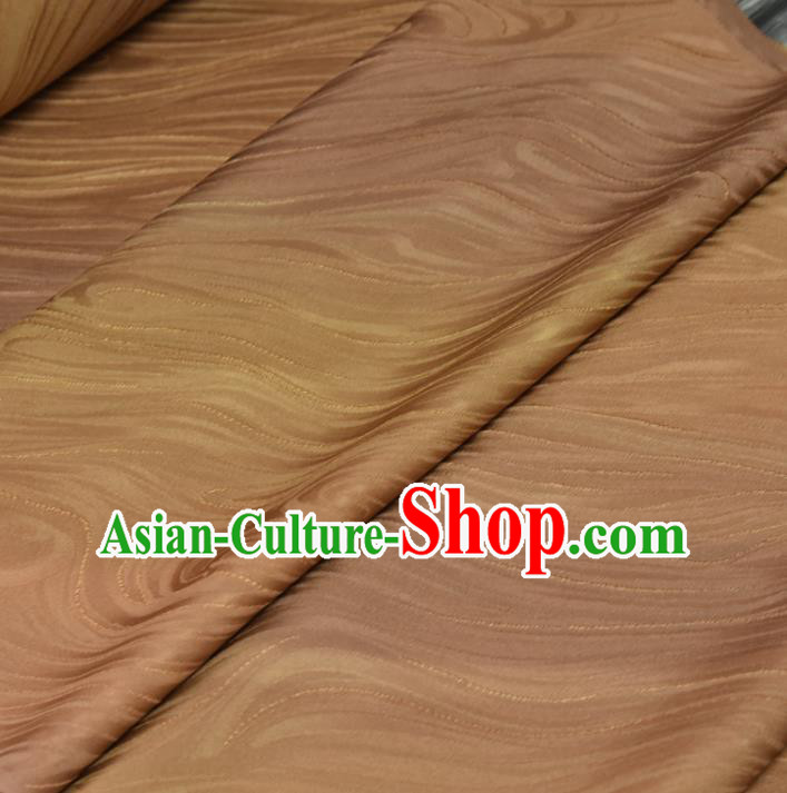 Asian Japan Flow Water Pattern Brocade Tapestry Traditional Japanese Kimono Ginger Silk Fabric