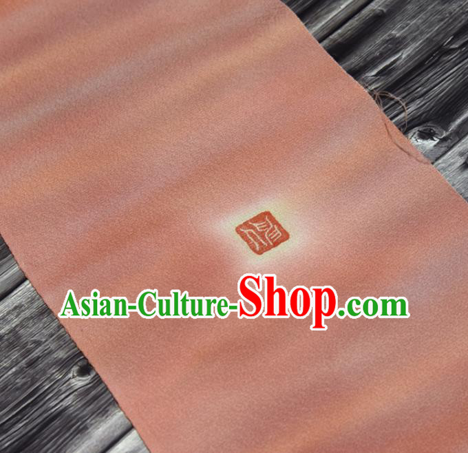 Traditional Japanese Kimono Pink Silk Fabric Asian Japan Classical Wafuku Brocade Tapestry