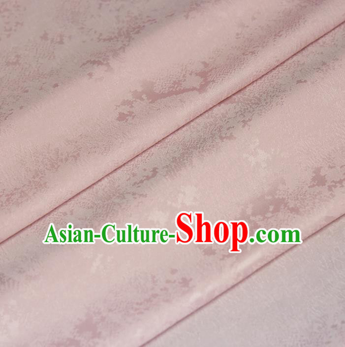 Traditional Hanfu Dress Classical Sakura Pattern Silk Fabric Asian Japan Kimono Pink Brocade Tapestry