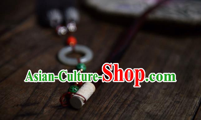 China Handmade Lotus Pattern Palace Fan Traditional Silk Fan Song Dynasty Palace Lady Fan