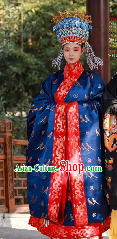 Chinese Traditional Ming Dynasty Court Woman Historical Costumes Ancient Empress Clothing
