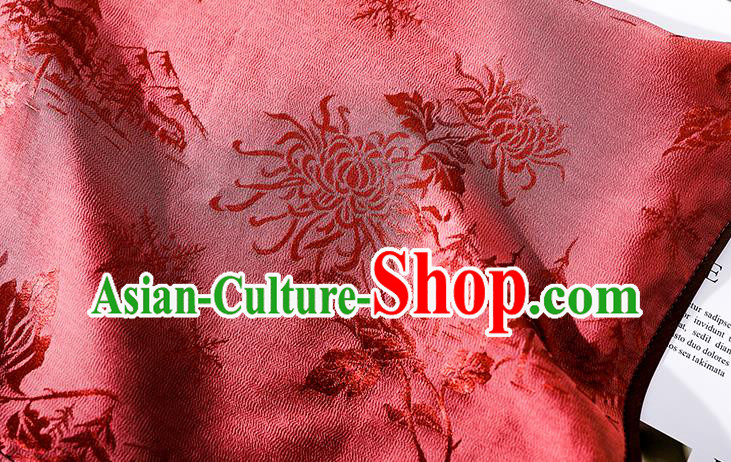 China Traditional Cheongsam Pink Silk Shirt Tang Suit Wide Sleeve Upper Outer Garment