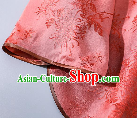 China Traditional Cheongsam Pink Silk Shirt Tang Suit Wide Sleeve Upper Outer Garment