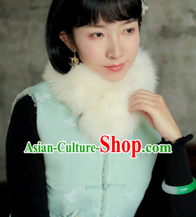Chinese Traditional Embroidered Light Green Waistcoat Costume National Women Tang Suit Vest