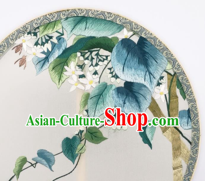 China Traditional Song Dynasty Palace Fan Classical Dance Silk Fan Embroidered Circular Fan