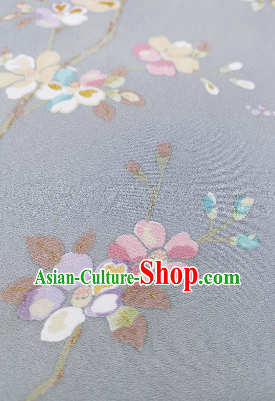 Asian Japan Classical Primrose Pattern Brocade Traditional Silk Fabric Japanese Kimono Cloth Drapery