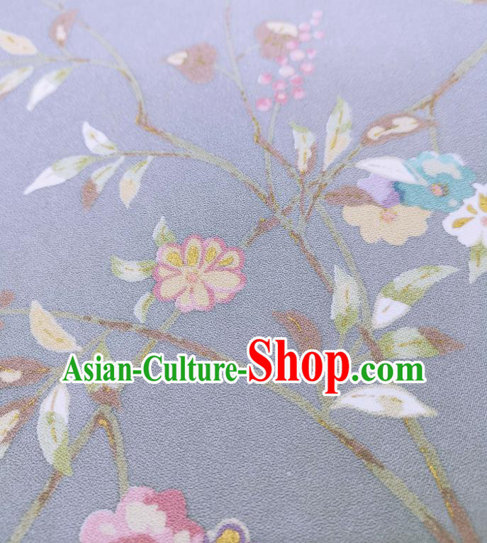 Asian Japan Classical Primrose Pattern Brocade Traditional Silk Fabric Japanese Kimono Cloth Drapery