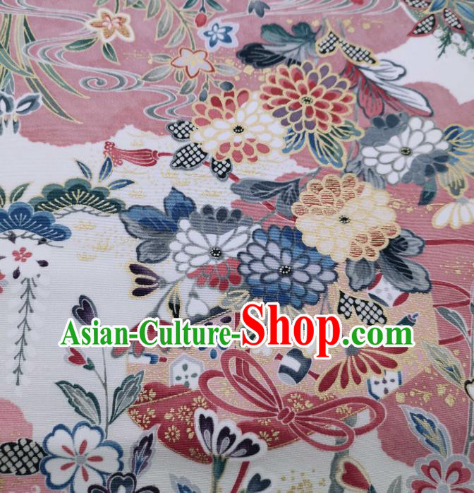 Asian Japan Classical Kimono Silk Fabric Traditional Japanese Yukata Belt Brocade Tapestry