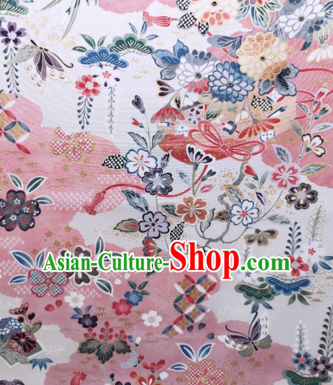 Asian Japan Classical Kimono Silk Fabric Traditional Japanese Yukata Belt Brocade Tapestry
