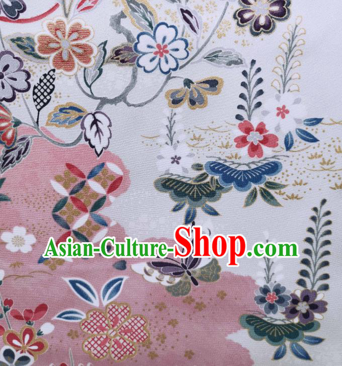 Asian Japan Classical Kimono Silk Fabric Traditional Japanese Yukata Belt Brocade Tapestry