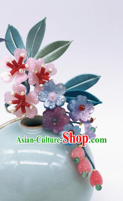 Chinese Traditional Flowers Hair Stick Hanfu Hair Accessories Handmade Ancient Princess Hairpin