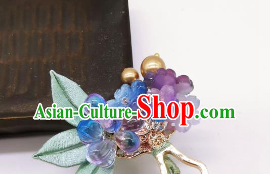 Chinese Handmade Ancient Princess Sakura Hairpin Traditional Flowers Hair Stick Hanfu Hair Accessories
