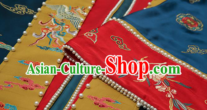 China Ancient Imperial Empress Embroidered Costumes Traditional Song Dynasty Wedding Replica Clothing Full Set