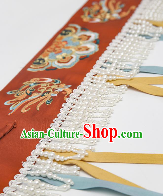 China Ancient Palace Princess Embroidered Costumes Traditional Tang Dynasty Court Lady Replica Clothing