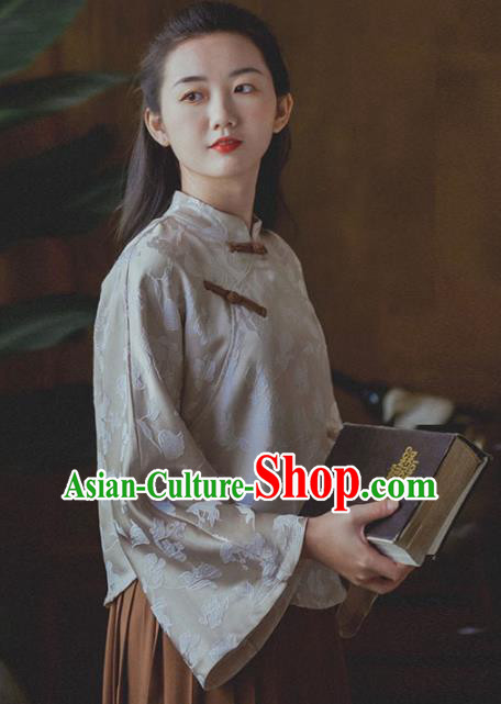 Chinese Traditional Female Student Cheongsam Clothing National False Two Pieces Qipao Dress