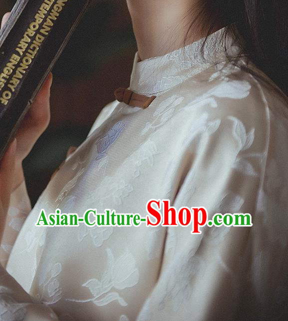 Chinese Traditional Female Student Cheongsam Clothing National False Two Pieces Qipao Dress