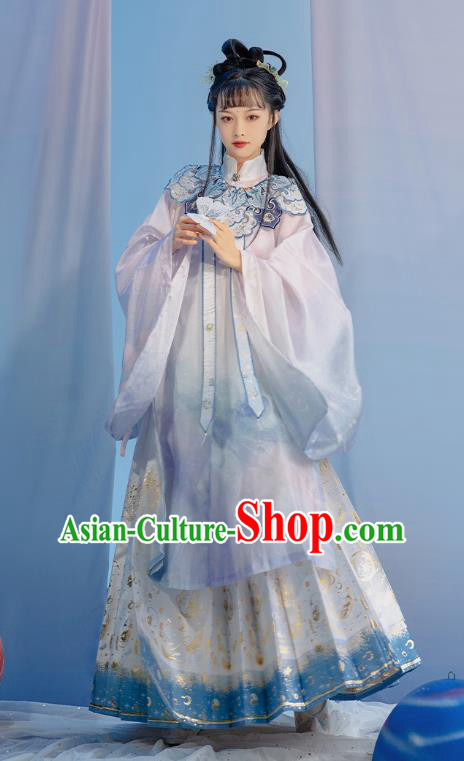 China Ancient Court Princess Hanfu Clothing Traditional Ming Dynasty Nobility Lady Costumes