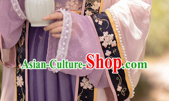 China Ancient Court Lady Hanfu Clothing Traditional Song Dynasty Historical Costumes