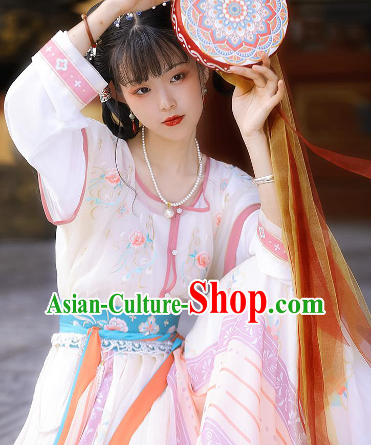 China Ancient Court Princess Historical Clothing Traditional Tang Dynasty Palace Lady Dance Costumes