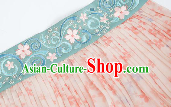 China Traditional Song Dynasty Palace Princess Embroidered Costumes Ancient Court Infanta Historical Clothing