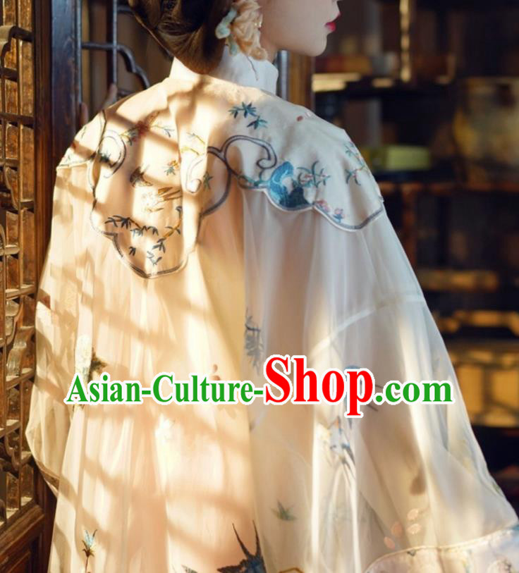 China Traditional Qing Dynasty Court Woman Costumes Ancient Imperial Concubine Embroidered Clothing Complete Set