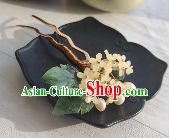 Chinese Ancient Princess Hairpin Hanfu Hair Accessories Traditional Ming Dynasty Fragrans Hair Stick