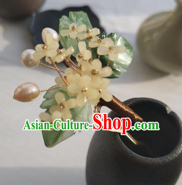 Chinese Ancient Princess Hairpin Hanfu Hair Accessories Traditional Ming Dynasty Fragrans Hair Stick