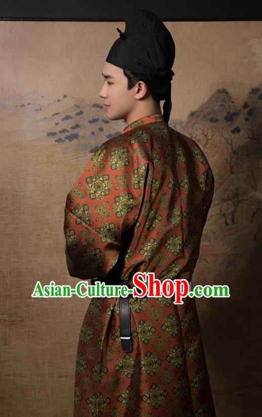 China Traditional Tang Dynasty Noble Childe Hufu Clothing Ancient Young Male Costume