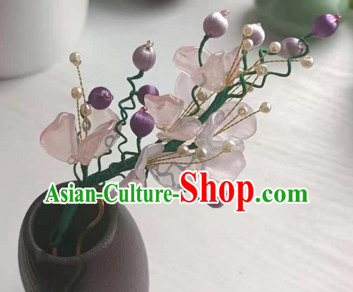 Chinese Ancient Young Lady Hairpin Traditional Song Dynasty Princess Wisteria Hair Stick