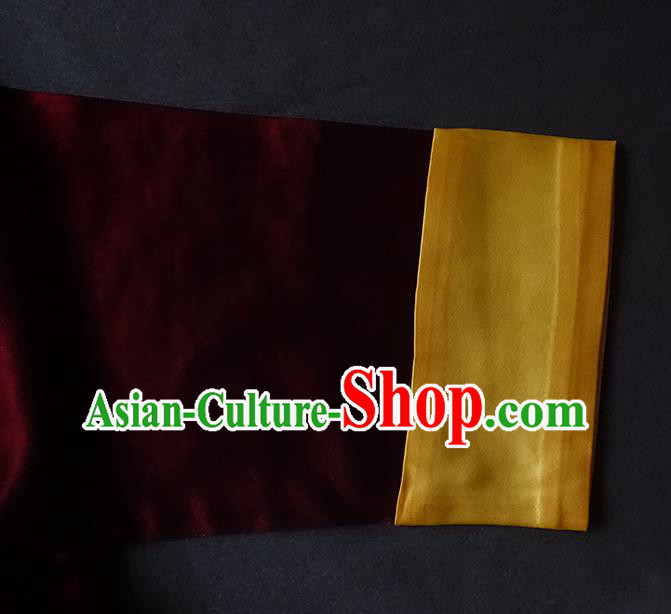 China Traditional Tibetan Ethnic Woman Clothing Zang Nationality Kangba Wine Red Bola Dress