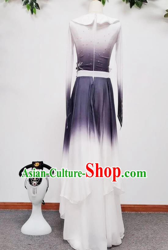 Chinese Group Dance Beauty Dance Performance Clothing Classical Dance Performance Grey Dress