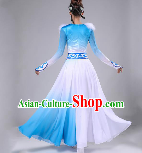 Chinese Traditional Mongolian Nationality Dance Dress Mongol Ethnic Female Performance Clothing