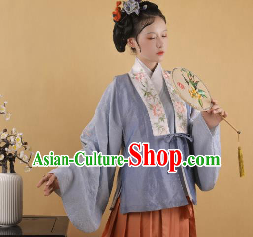 China Ancient Palace Lady Hanfu Garment Traditional Ming Dynasty Noble Woman Historical Clothing