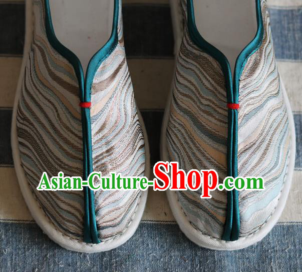 Chinese Handmade Male Shoes Traditional Martial Arts Shoes Cloth Shoes