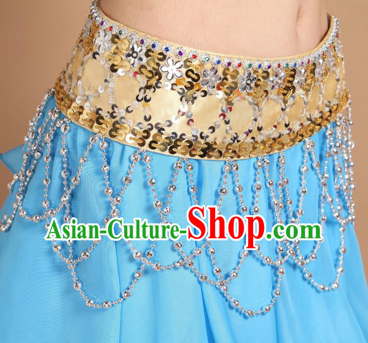 Asian Traditional Classical Dance Waist Accessories Indian Belly Dance Beads Tassel Waistband