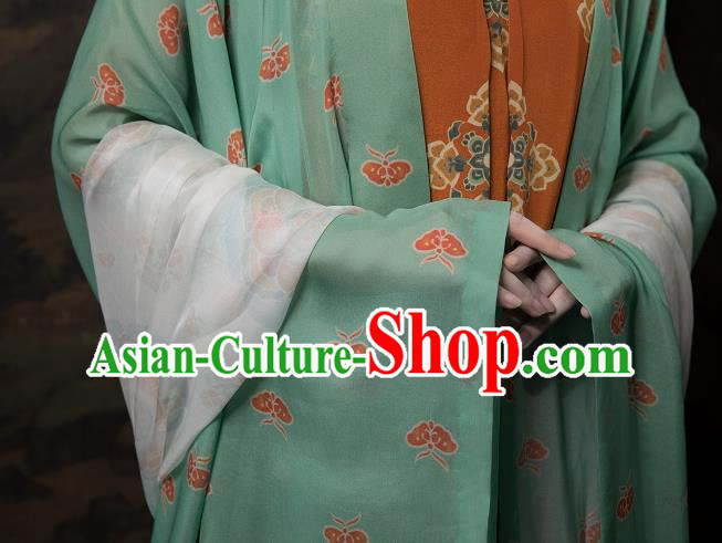 China Ancient Imperial Consort Hanfu Costumes Traditional Tang Dynasty Court Beauty Historical Clothing