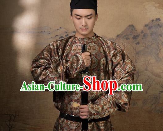 China Ancient Swordsman Hanfu Costume Traditional Tang Dynasty Chivalrous Male Clothing