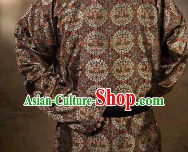 China Ancient Swordsman Hanfu Costume Traditional Tang Dynasty Chivalrous Male Clothing