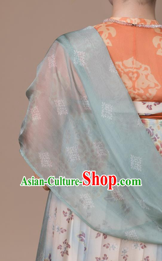 China Ancient Court Woman Hanfu Garment Traditional Tang Dynasty Royal Countess Historical Costumes