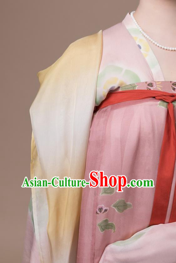 Traditional China Tang Dynasty Royal Princess Historical Clothing Ancient Palace Infanta Hanfu Dress