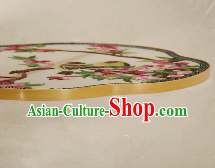 China Traditional Song Dynasty Princess Fan Classical Embroidered Palace Fan Handmade Silk Fan