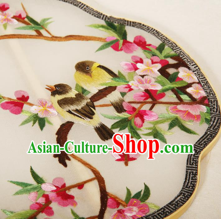 China Traditional Song Dynasty Princess Fan Classical Embroidered Palace Fan Handmade Silk Fan
