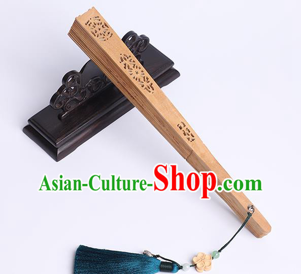 Chinese Printing Phoenix Fan Craft Classical Folding Fan Handmade Sandalwood Accordion