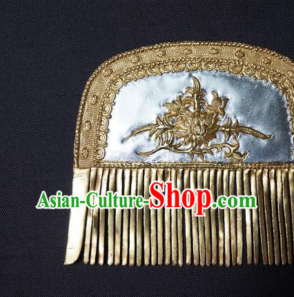 Chinese Ancient Court Woman Hair Accessories Traditional Tang Dynasty Hair Comb