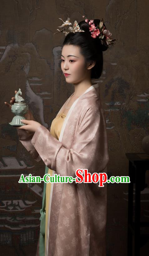 China Ancient Nobility Women Hanfu Clothing Traditional Song Dynasty Countess Replica Costumes