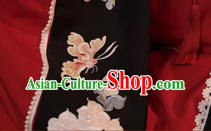 China Traditional Qing Dynasty Wedding Replica Costumes Ancient Imperial Concubine Embroidered Clothing